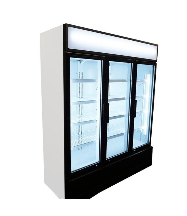 Display koelkast | 3 Glazen deuren | 1065L | (H)197,3x(B)160x(D)61cm