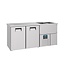 Combisteel Bierkoeler | 2 Deuren | Dubbele spoelbak rechts | (H)95x(B)195x(D)70