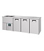 Combisteel Bierkoeler | 3 Deuren | Dubbele spoelbak links | (H)95x(B)250x(D)70