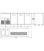 Bierkoeler | 3 Deuren | Dubbele spoelbak links | (H)95x(B)250x(D)70