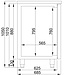 Bierkoeler | 3 Deuren | Dubbele spoelbak links | (H)95x(B)250x(D)70
