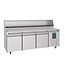 Combisteel Pizzawerkbank Pro Line | 3 Deurs | Bovenkoeling 13x 1/3GN | (H)136x(B)237x(D)85cm