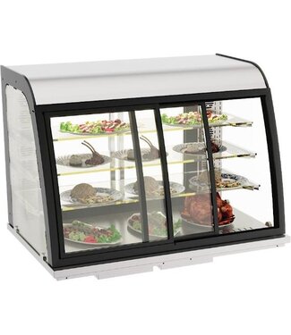 Combisteel Inbouw warmhoudvitrine | 140L | Drop-in | Met schuifdeuren | (H)85x70x110cm
