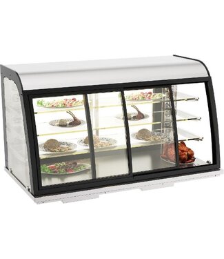 Combisteel Inbouw warmhoudvitrine | 155L | Drop-in | Met schuifdeuren | (H)85x70x140cm