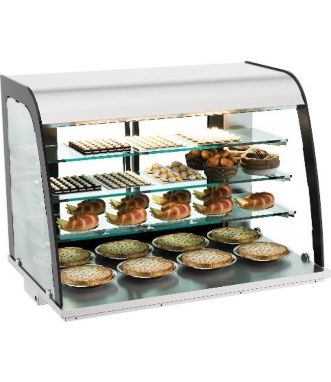 Inbouw neutraal vitrine | 140L | Drop-in | Open | (H)85x70x110cm
