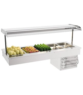 Combisteel Inbouw koeling | Drop-In | 5x 1/1GN koelbakken | (B)180x(D)70x(H)105cm