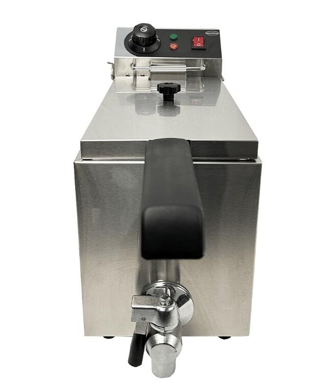 Elektrische friteuse | 4 Liter | Tafelmodel | Met aftapkraan