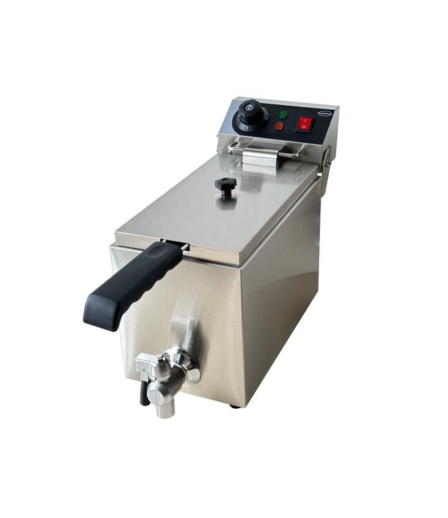 Elektrische friteuse | 4 Liter | Tafelmodel | Met aftapkraan