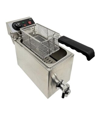 Combisteel Elektrische friteuse | 4 Liter | Tafelmodel | Met aftapkraan