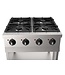 Base 700 Gaskooktafel met onderkast | 4x 6,5kW pits | RVS