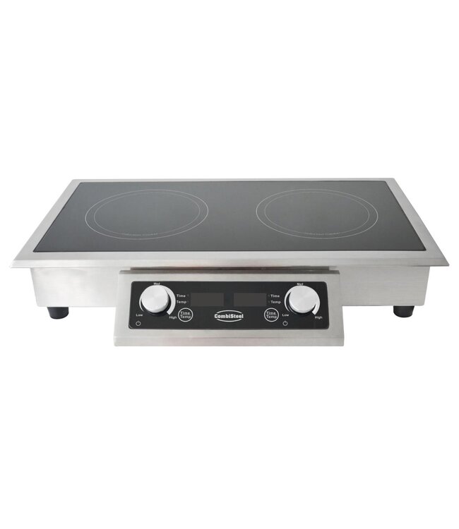 Inductie kookplaat | Inbouwmodel | 2 Pits | 2x ⌀25cm