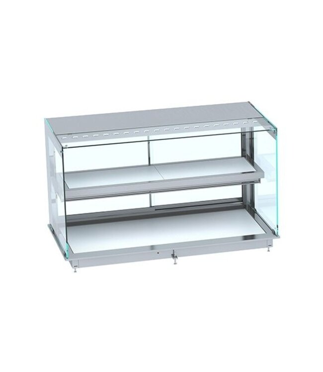 Drop-in Warmhoudvitrine | Keramisch | Recht | 3x 1/1GN | (B)111,5x(D)72x(H)92,4cm