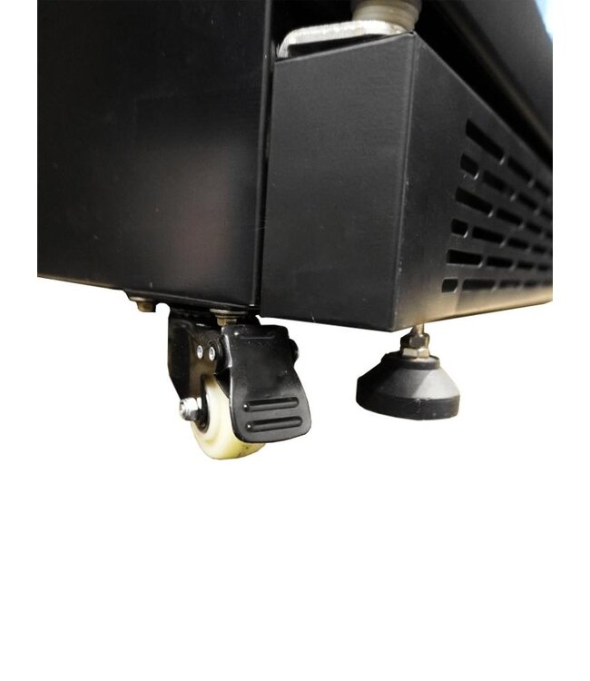 Koelkast met 3 glazen deuren | 1200L | NAP-1200 HT | Zwart | Deurverwarming | (H)210x(B)160x(D)60cm