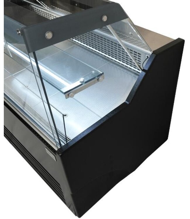 Koeltoonbank Wesley 1.5 | Rechthoekig | Zwart | (H)123x(B)159x(D)90,2cm