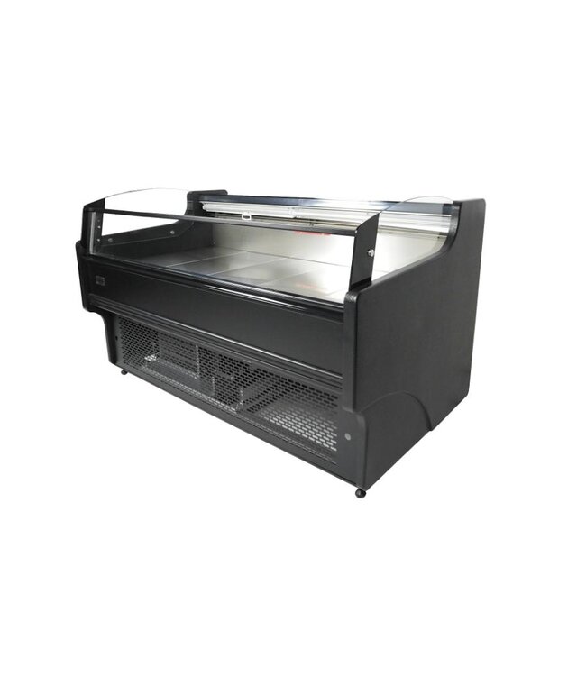 Koelvitrine Ronald 1.5 | Open model | 156L | Zwart | (H)87x(B)158x(D)94cm