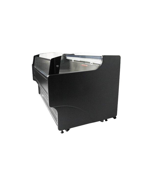 Koelvitrine Ronald 1.5 | Open model | 156L | Zwart | (H)87x(B)158x(D)94cm