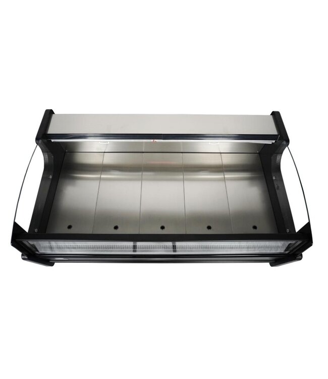 Koelvitrine Ronald 1.5 | Open model | 156L | Zwart | (H)87x(B)158x(D)94cm