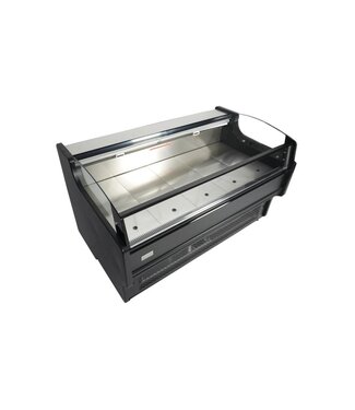 Combisteel Koelvitrine Ronald 1.5 | Open model | 156L | Zwart | (H)87x(B)158x(D)94cm