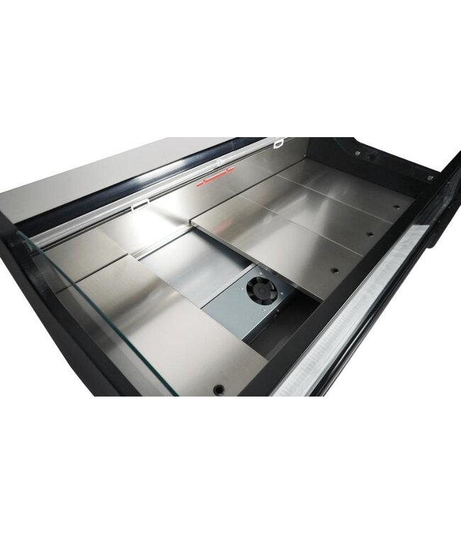 Koelvitrine Ronald 1.5 | Open model | 156L | Zwart | (H)87x(B)158x(D)94cm