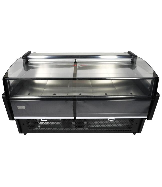 Koelvitrine Ronald 2.0 | Open model | 195L | Zwart | (H)87x(B)195,5x(D)94cm