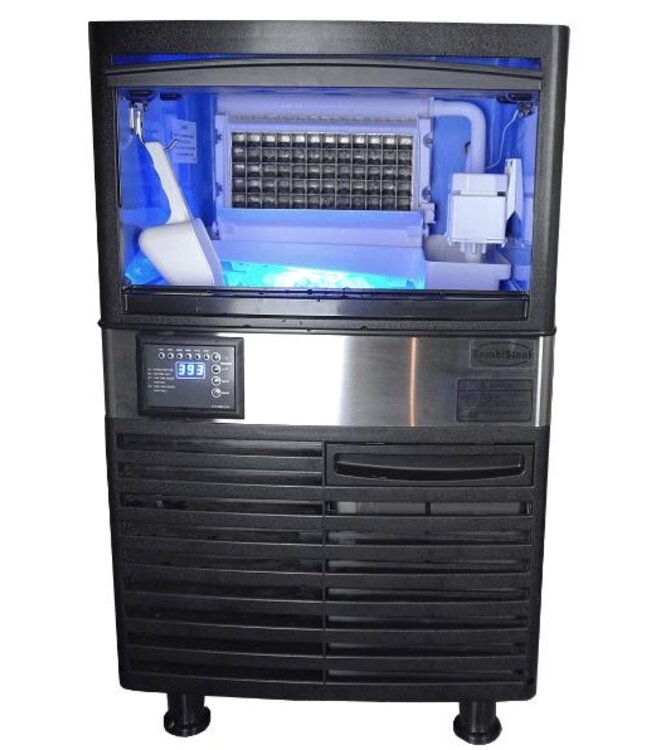 IJsblokjesmachine Combisteel | Holle ijsblokjes | 36kg/24uur | Vaste wateraansluiting | 15kg bunker