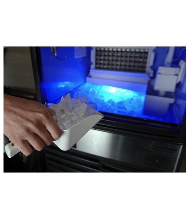 IJsblokjesmachine Combisteel | Holle ijsblokjes | 55kg/24uur | Vaste wateraansluiting | 18kg bunker