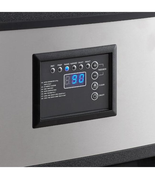 IJsblokjesmachine Combisteel | Holle ijsblokjes | 95kg/24uur | Vaste wateraansluiting | 36kg bunker