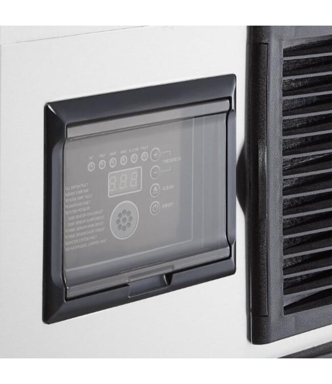 IJsblokjesmachine Combisteel | Holle ijsblokjes | 160kg/24uur | Vaste wateraansluiting | 125kg bunker