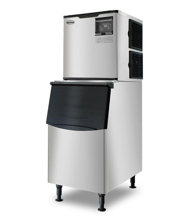 IJsblokjesmachine Combisteel | Holle ijsblokjes | 225kg/24uur | Vaste wateraansluiting | 170kg bunker