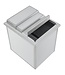Combisteel Drop-in RVS ijsbak | Dubbelwandig | Met schuifdeksel | (B)38x(D)44,6x(H)52,4cm