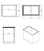 Drop-in RVS ijsbak | Dubbelwandig | Met schuifdeksel | (B)48,5x(D)30,5x(H)36,5cm