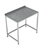 RVS Werktafel | Met geïntegreerde lekbak | Achteropstand | (H)90x(B)100x(D)65cm