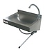 Diverso By Diamond Wastafel met kniebediening Diverso | RVS | Wandmodel | Met kraan