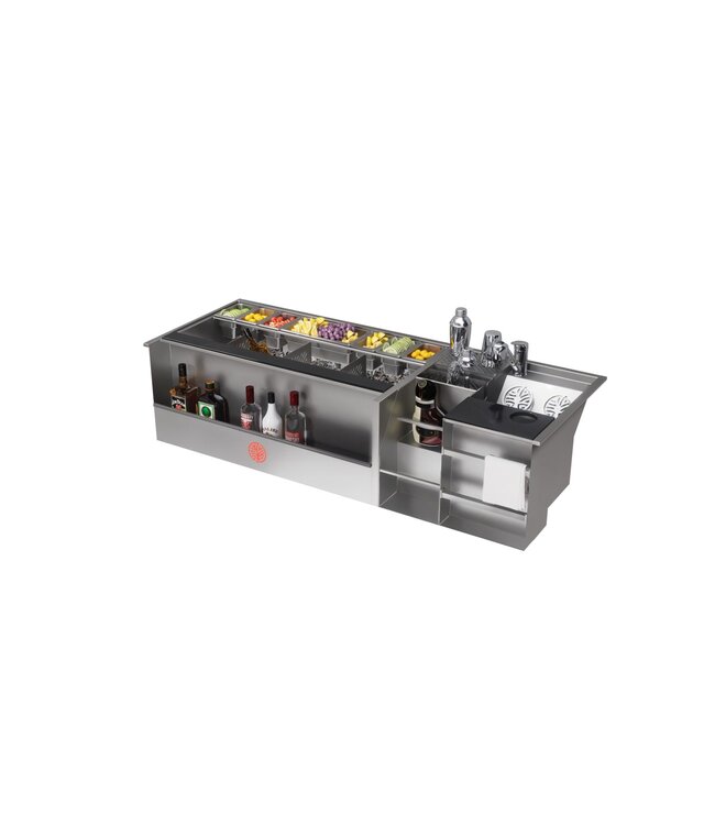 Cocktail station 1600x600mm - drop-in model