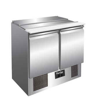 Chef Line Saladette Chef Line | 2 Deuren | 90cm breed | 70cm diep | Boven 2x 1/1GN + 1x 2/4GN