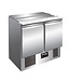 Chef Line Saladette Chef Line | 2 Deuren | 90cm breed | 70cm diep | Boven 2x 1/1GN + 1x 2/4GN