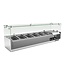 Chef Line Opzetkoelvitrine met glas Chef Line | 140cm breed | 33,5cm diep | 6x 1/4GN