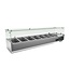 Chef Line Opzetkoelvitrine met glas Chef Line | 160cm breed | 39,5cm diep | 7x 1/3GN