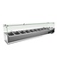 Chef Line Opzetkoelvitrine met glas Chef Line | 180cm breed | 33,5cm diep | 8x 1/4GN