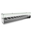 Chef Line Opzetkoelvitrine met glas Chef Line | 200cm breed | 39,5cm diep | 9x 1/3GN