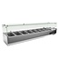 Chef Line Opzetkoelvitrine met glas Chef Line | 180cm breed | 39,5cm diep | 8x 1/3GN