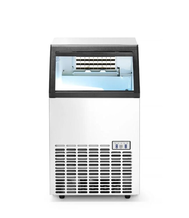 IJsblokjesmachine Hendi | Volle ijsblokjes | 35kg/24u | 15kg bunker