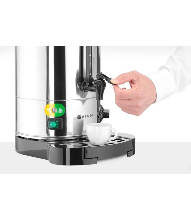 Geïsoleerde dranken ketel - tot 100 graden instelbaar - 18 liter