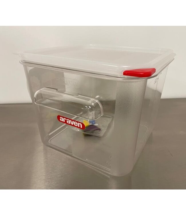 Voedseldoos Araven | Polycarbonaat | Vierkant | 6 Liter | 6 Stuks