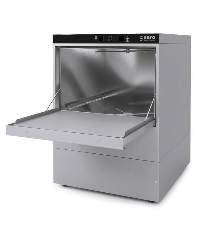 Glazenspoelmachine Freiburg | 40x40cm | Met afvoer en zeepdoseerpomp | (H)71x(B)47x(D)51cm