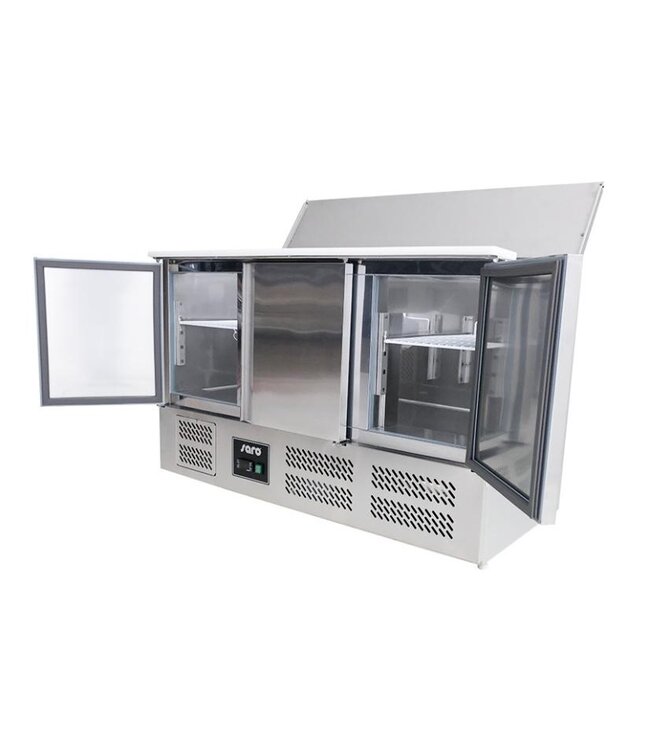 Saladette Baldur S 903 | 3 Deurs | Boven 4/1GN | (H)89x(B)136,5x(D)70cm