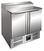 Saro Gekoelde garneer en preparatie werkbank | Fran 2 deurs | 5/6GN | (H)101x(B)90x(D)70cm