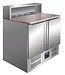 Saro Pizza werkbank | Gianni PS900 | 2 Deurs | 5/6GN | (H)109x(B)90x(D)70cm
