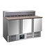 Saro Pizza werkbank | Gianni PS903 | 3 Deurs | 8/6GN | (H)109x(B)136,8x(D)70cm