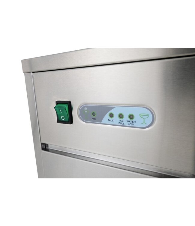 IJsblokjesmachine EB40 | holle ijsblokjes | 40kg/24u | 10kg bunker